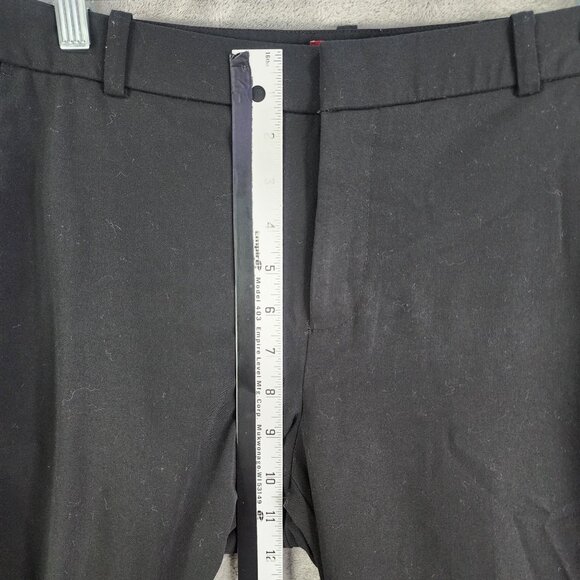 Womens Black Merona Dress Pants Fit 1 Mid Rise Polyester Blend Stretch Size 8 - Picture 4 of 9